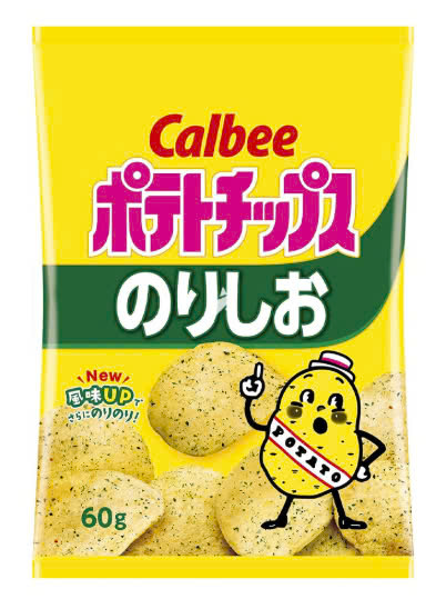 Snack Calbee khoai tây vị muối rong biển 60g (Gói)
