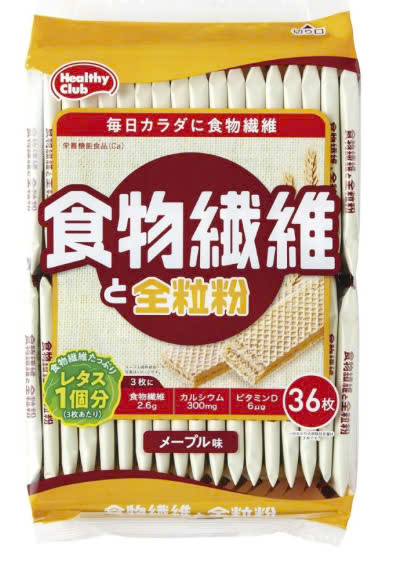 Bánh xốp Hamada Healthy Club bổ sung chất xơ vị lúa mì 259,2g