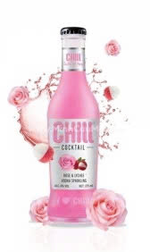 Chill cocktail vải hoa hồng 275ml