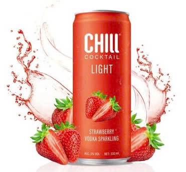 Chill cocktail dâu lon 330ml
