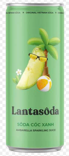 NƯỚC SODA LANTA CÓC XANH 250ML