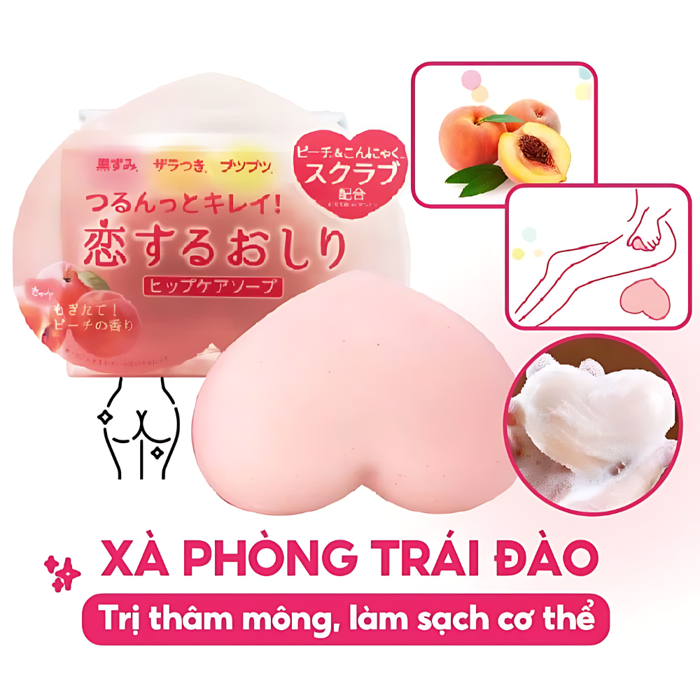 Xà Phòng Làm Giảm Mụn Và Trắng Mông Pelican Nội Địa Nhật 80G
