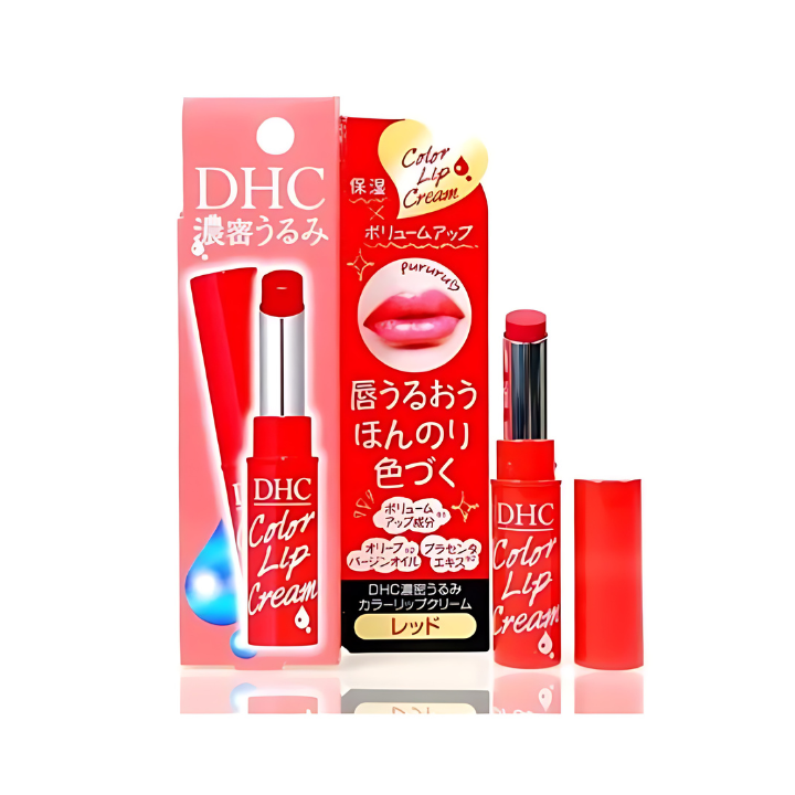 Son dưỡng DHC Color Lip Nhật Bản (tuýp 1.5g)-Đỏ
