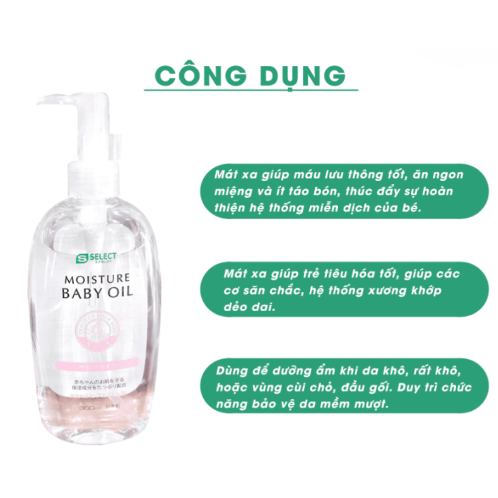 Dầu Massage Cho Bé S Select_Nội Địa Nhật