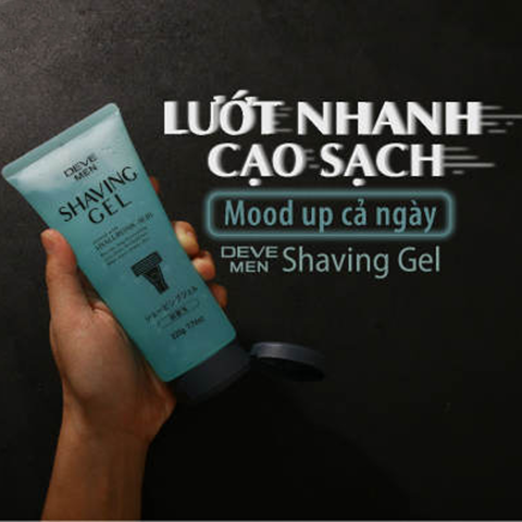 Gel cạo râu KUMANO DEVE MAN dưỡng ẩm, làm mềm râu, ngăn mụn nội địa Nhật 220g