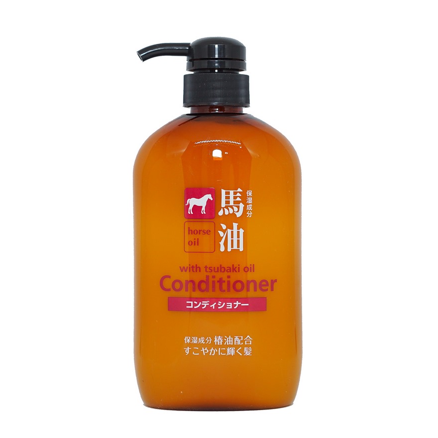 Dầu xả chiết xuất từ dầu ngựa Kumano Cosme Station Horse Oil With Tsubaki Oil Conditioner 600ml