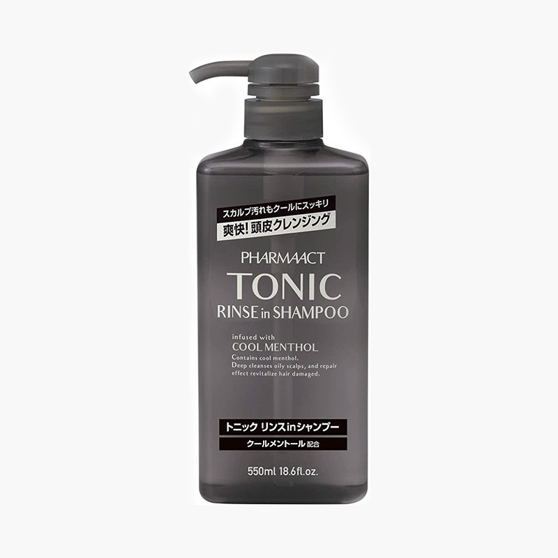 Dầu gội xả bạc hà mát lạnh Pharmaact Tonic cho nam_nội địa nhật (chai 550ml)