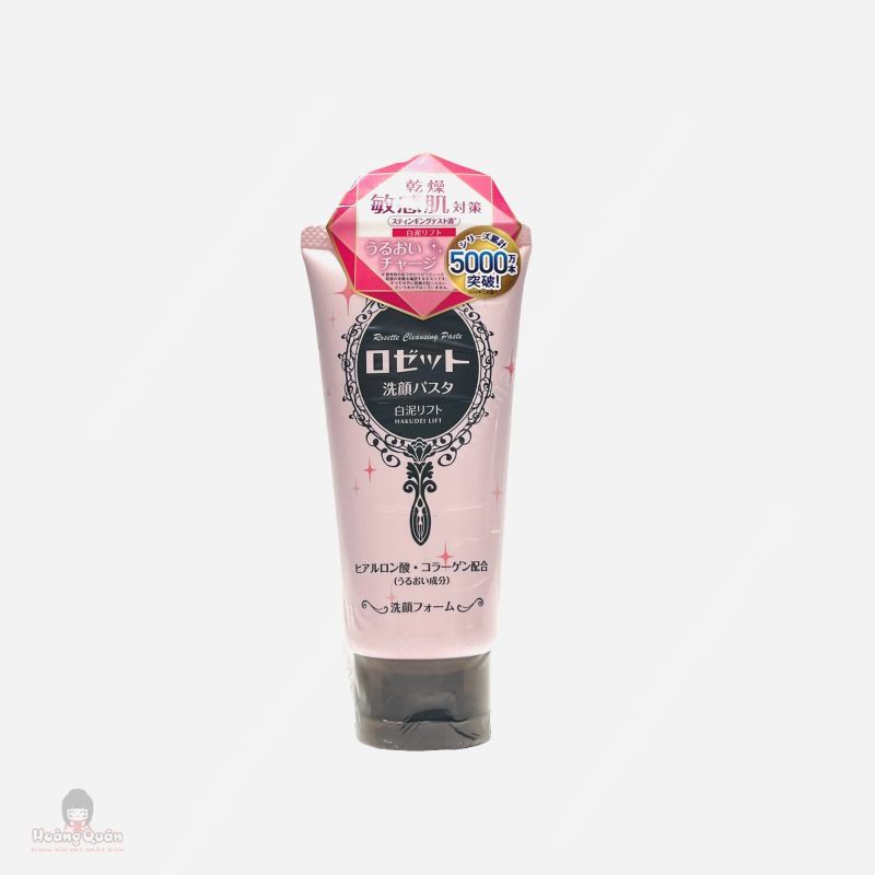 SỮA RỬA MẶT BÙN TRẮNG NÂNG CƠ CHỐNG LÃO HOÁ ROSETTE 120G - HỒNG