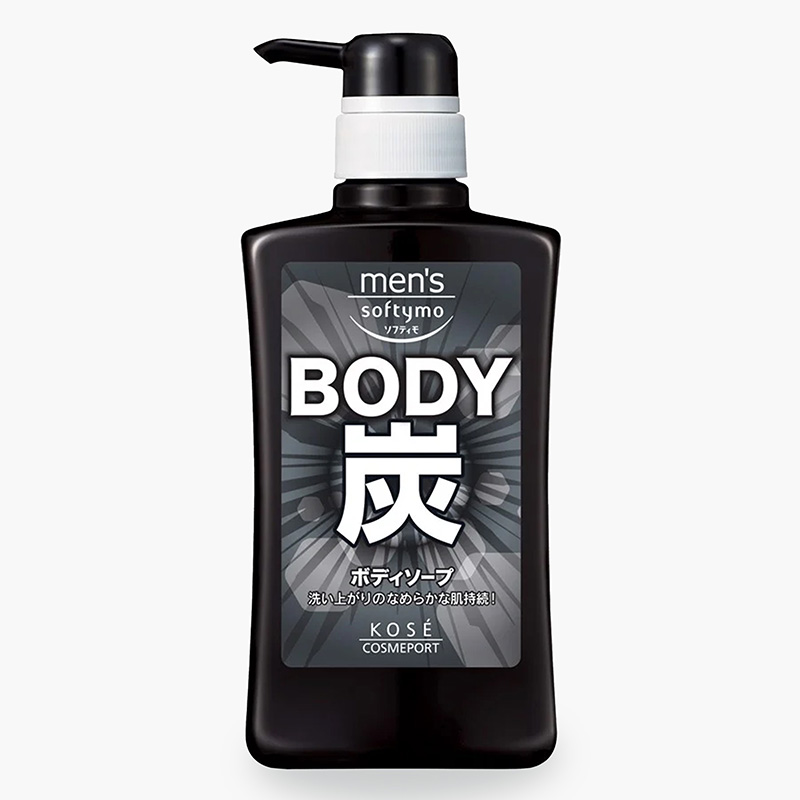 Sữa tắm than hoạt tính cho nam Kose Softymo Không Silicon_nội địa Nhật (chai 550ml)