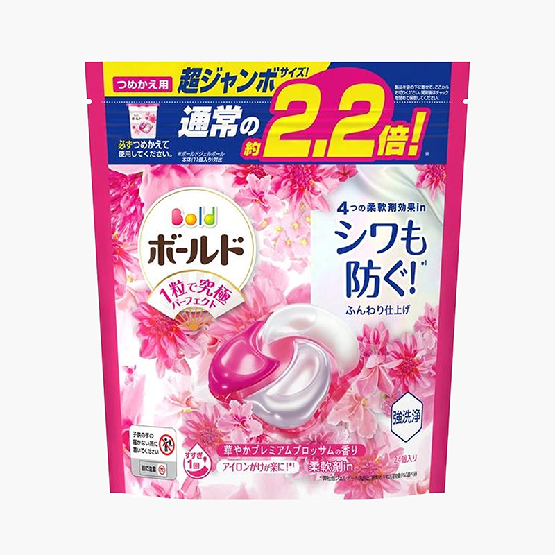 VIÊN GIẶT XẢ BOLD GEL BALL 4D P&G HƯƠNG HOA NGỌT NGÀO TÚI REFILL 24 VIÊN
