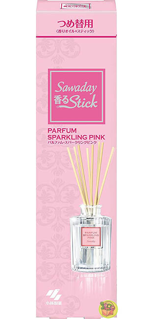 TINH DẦU THƠM PHÒNG SAWADAY STICK KOBAYASHI 70ml - HỘP HỒNG hương hoa và hoa quả
