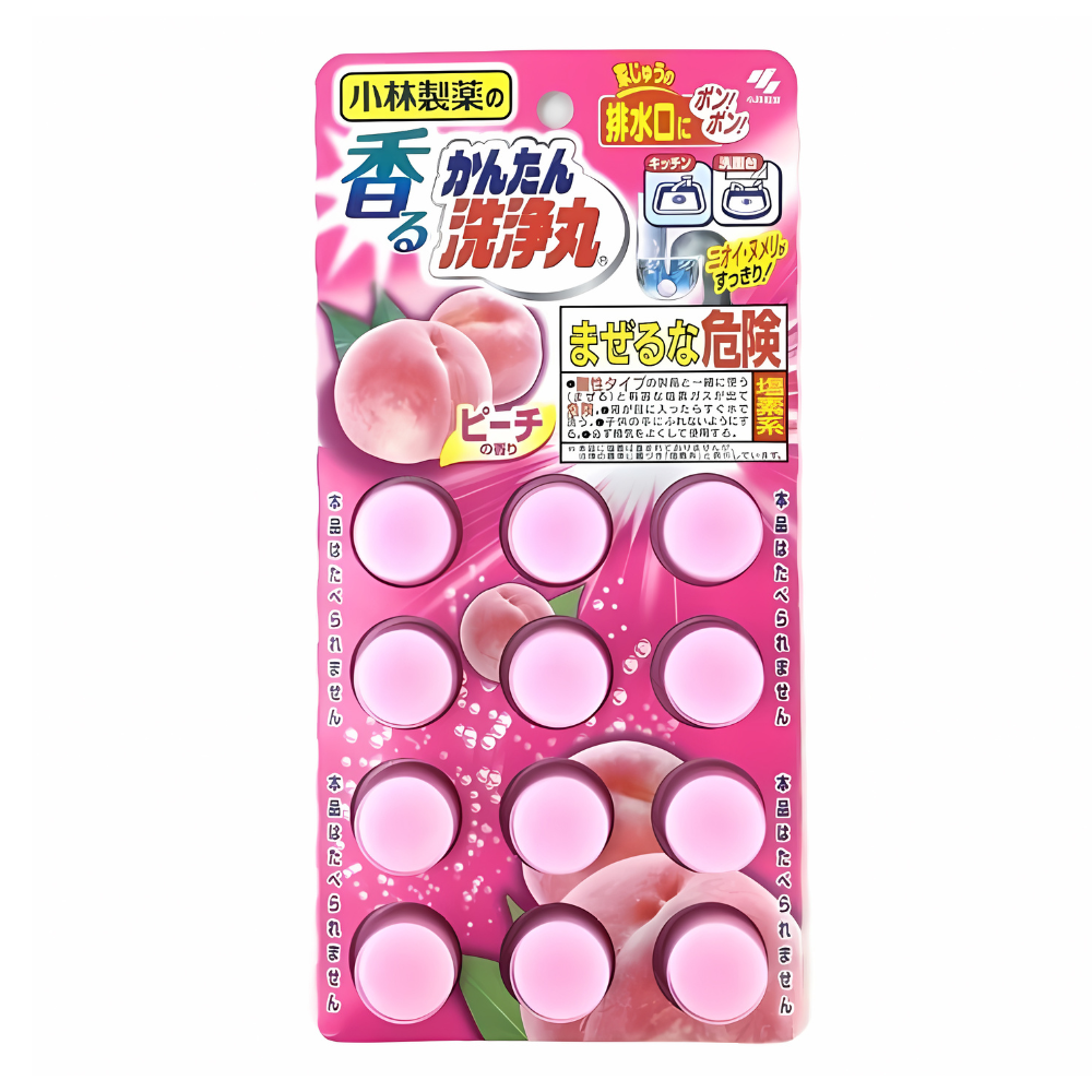 Viên thả thống cống hương đào (12 viên) - vỉ màu hồng