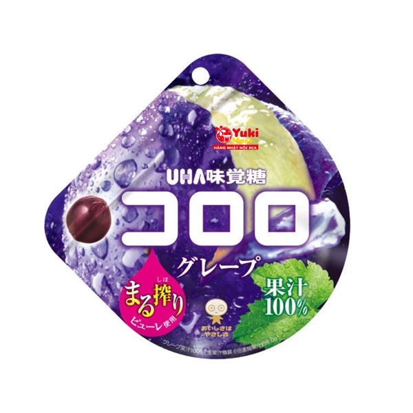 Kẹo Dẻo UHA Kororo Vị Nho tím 48g