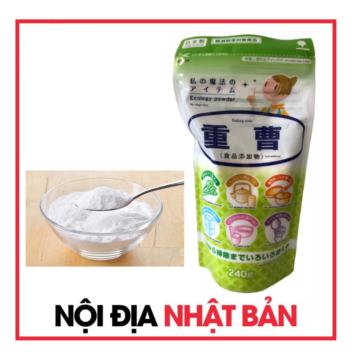 BỘT BAKING SODA KIYOU JOCHUGIKU 240G