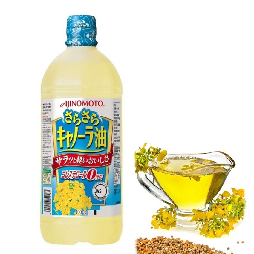 Dầu ăn Hoa Cải Ajinomoto Nhật Bản Nguyên Chất (1000G)_Nội Địa Nhật