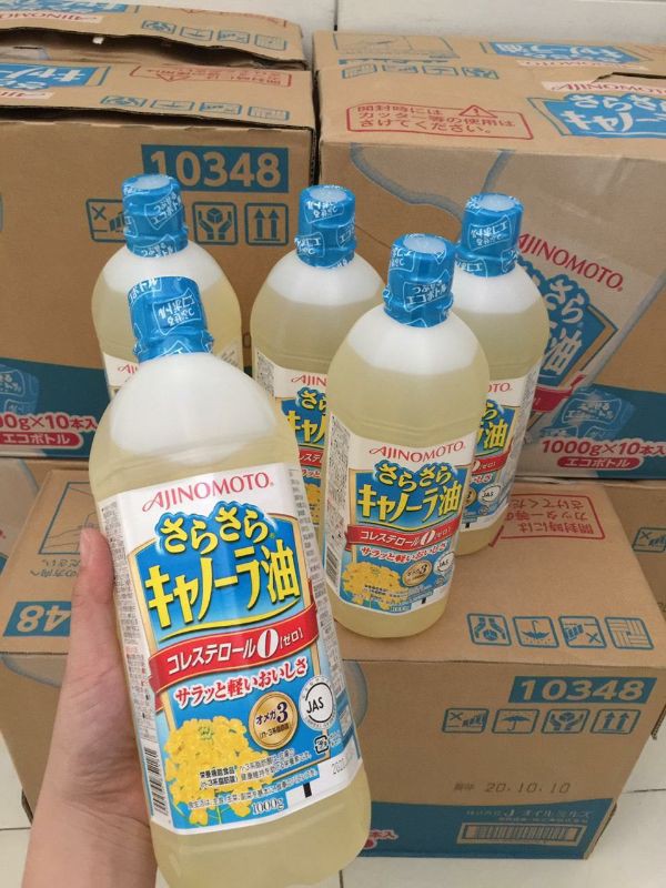 Dầu ăn Hoa Cải Ajinomoto Nhật Bản Nguyên Chất (1000G)_Nội Địa Nhật
