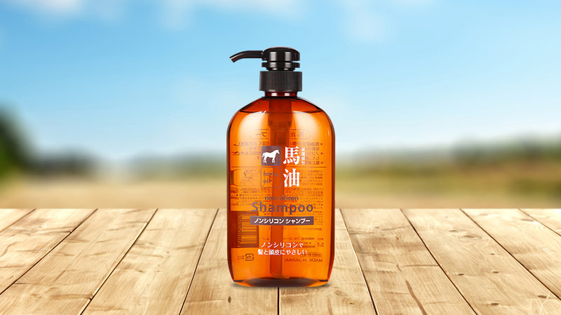 Dầu gội mỡ ngựa Kumano Horse Oil Non Silicon Shampoo 600ml