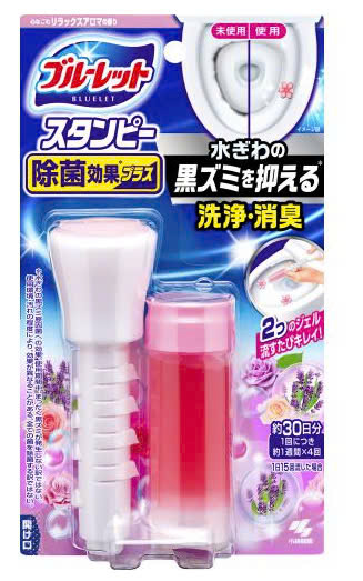 Gel khử mùi bồn cầu Kobayashi 28g Hương hoa cỏ -Hồng