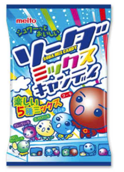 Kẹo soda Meito 5 vị 96gr