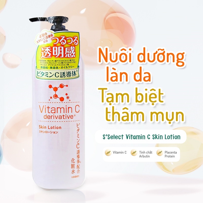 Nước Dưỡng Da Chiết Xuất Vitamin C S Select Nội Địa Nhật Bản (500Ml)
