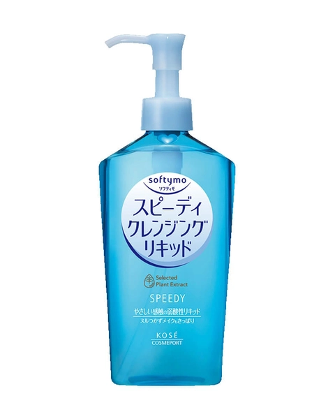 Nước Tẩy Trang Kosé Softymo Làm Sạch Nhanh 230ml Speedy Cleansing Liquid_Nội Địa Nhật