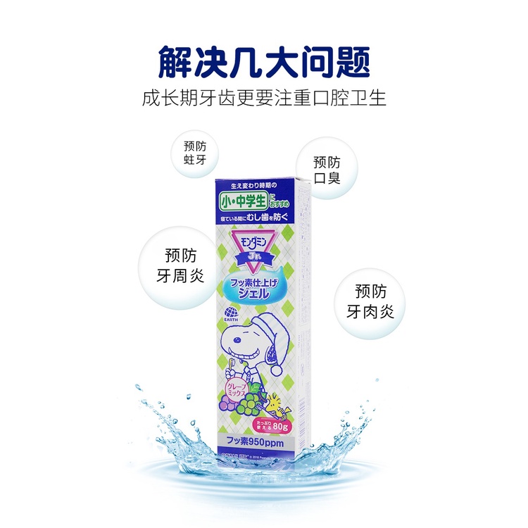 Gel Bôi Chống Sâu Răng Cho Trẻ Em Mondahmin Jr. Nội Địa Nhật (Tuýp 80G)