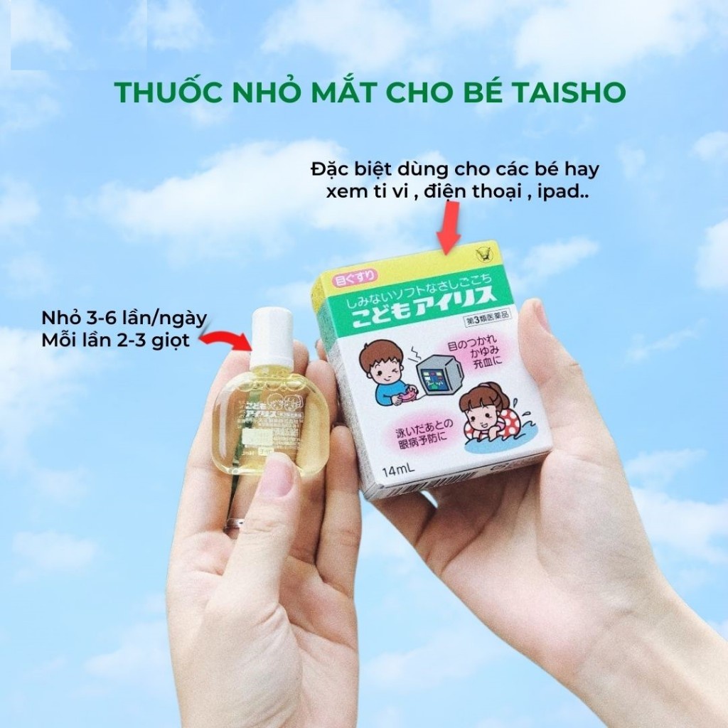 Nhỏ mắt Kobayashi chống bức xạ máy tính cho bé 14ml_Nội Địa Nhật