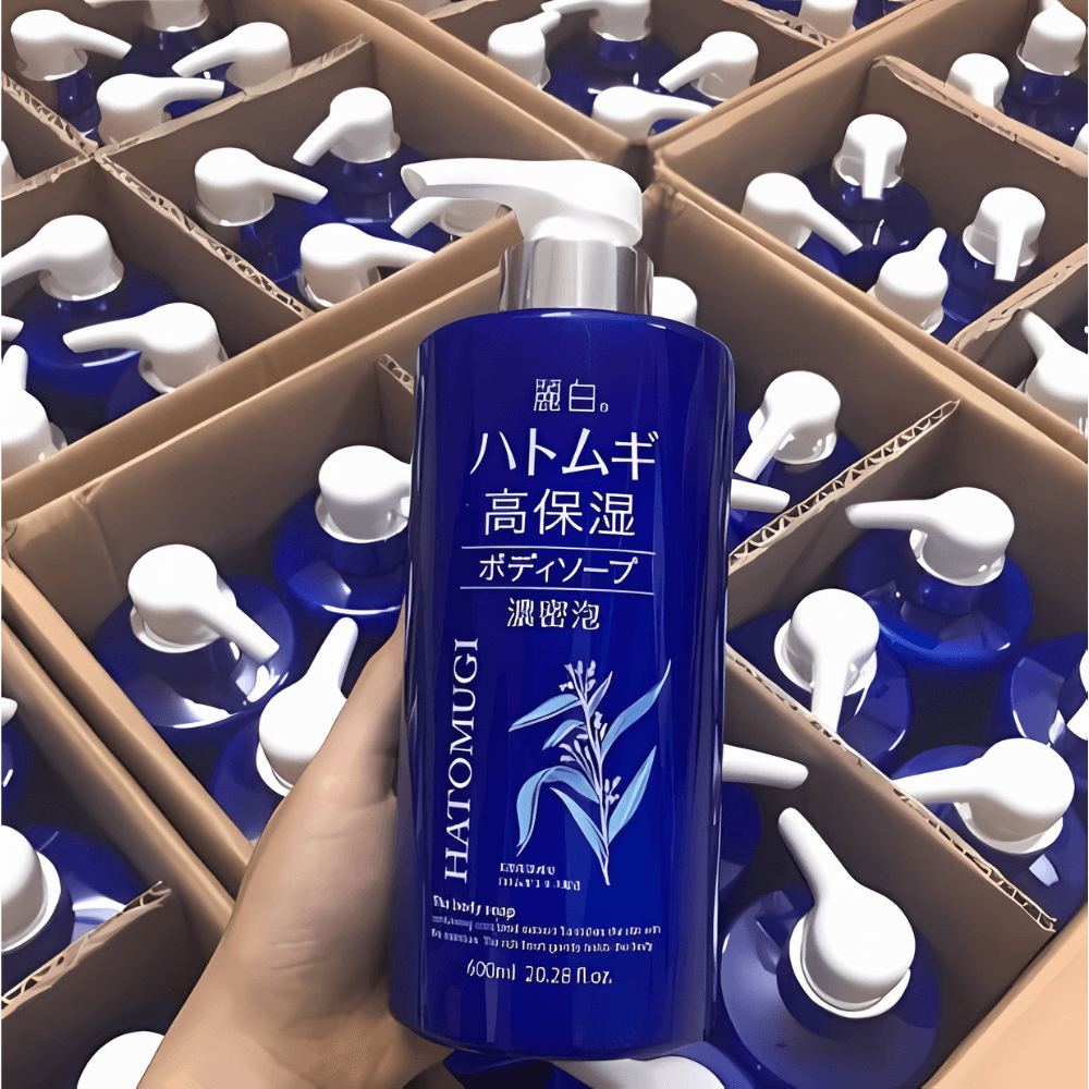 Sữa Tắm Dưỡng Ẩm Sâu, Chiết Xuất Hạt Ý Dĩ Hatomugi 600mL_Nội Địa Nhật