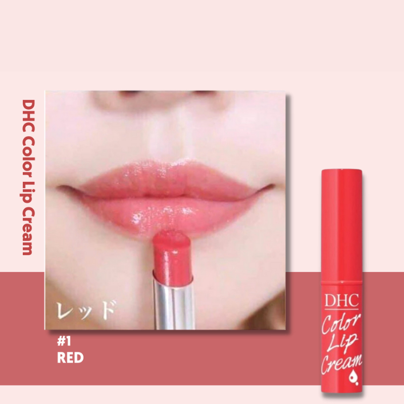 Son dưỡng DHC Color Lip Nhật Bản (tuýp 1.5g)-Đỏ