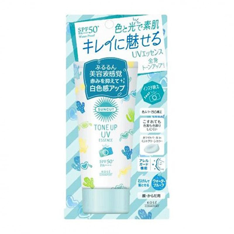 Kem Chống Nắng Nâng Tone Kose Suncut Nhật Bản Bảo Vệ Da Khỏi Tia UV, Bụi Mịn SPF50+ PA++++ 80G