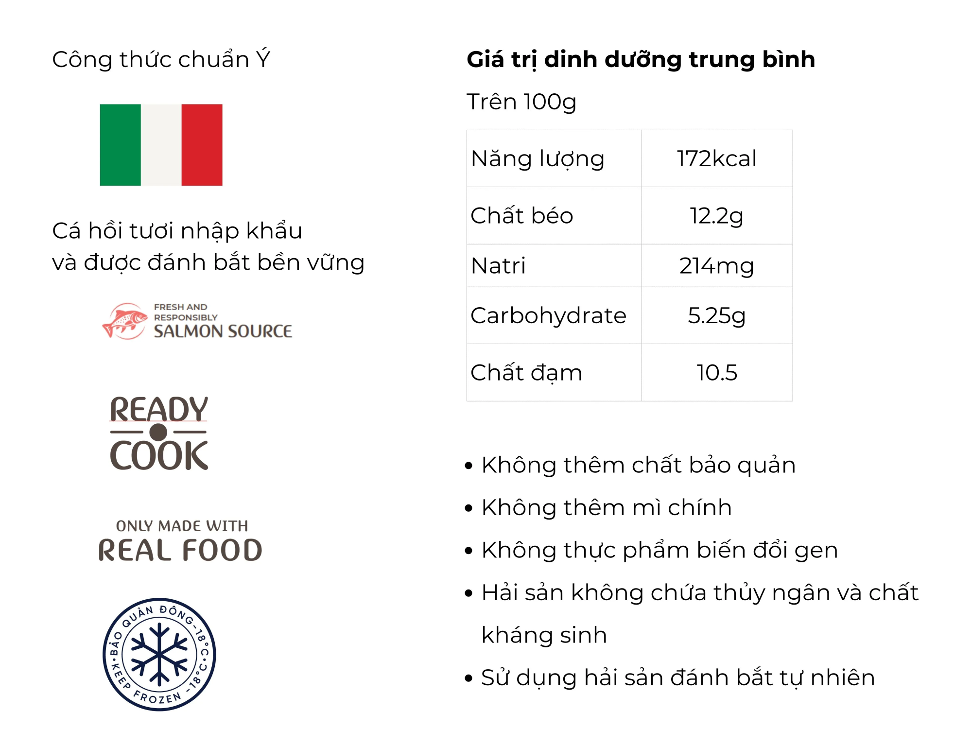 Inmin - Cá hồi sốt Kem Tuscan 220g