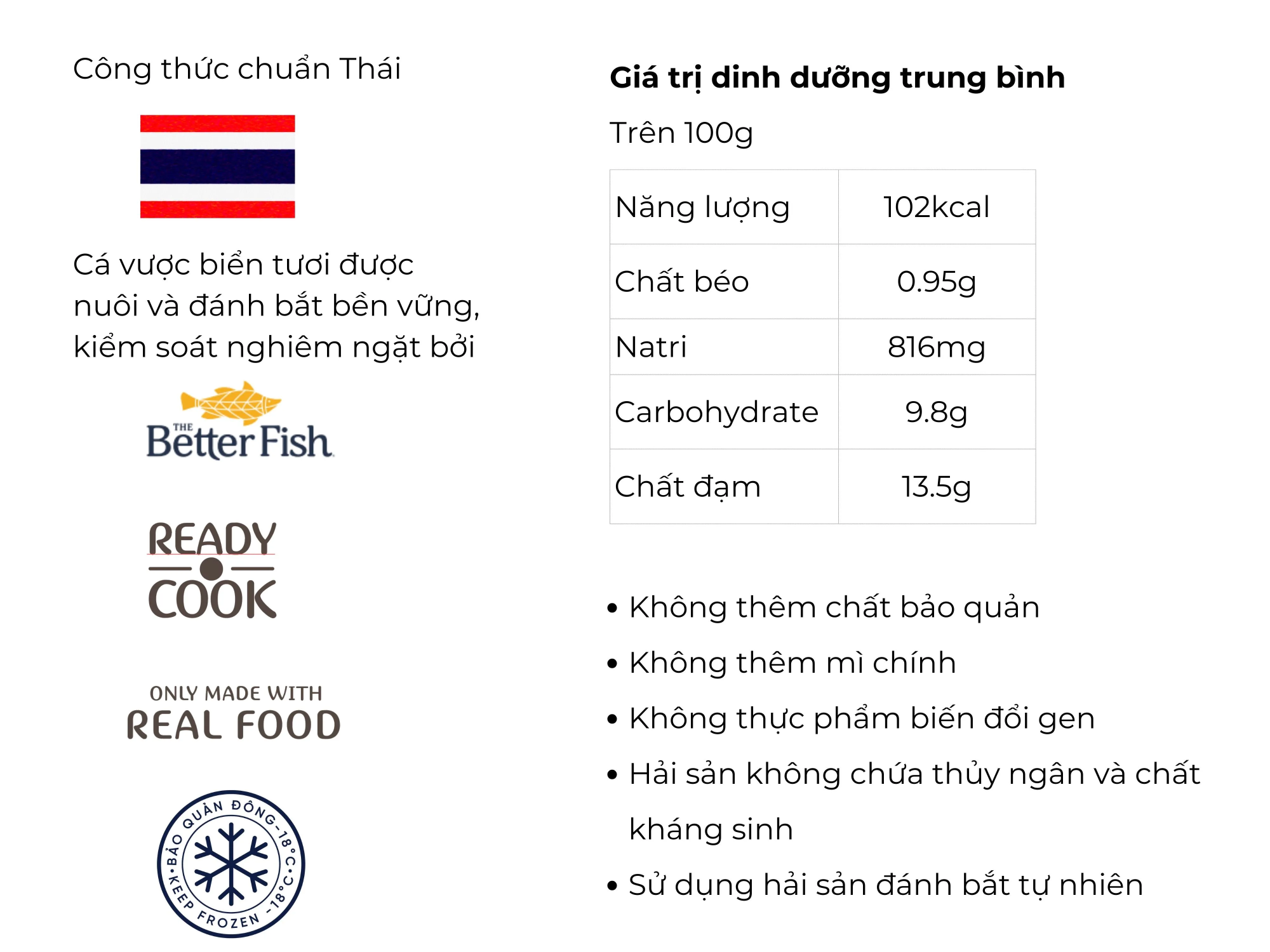 Inmin - Cá vược sốt Thái chanh 180g