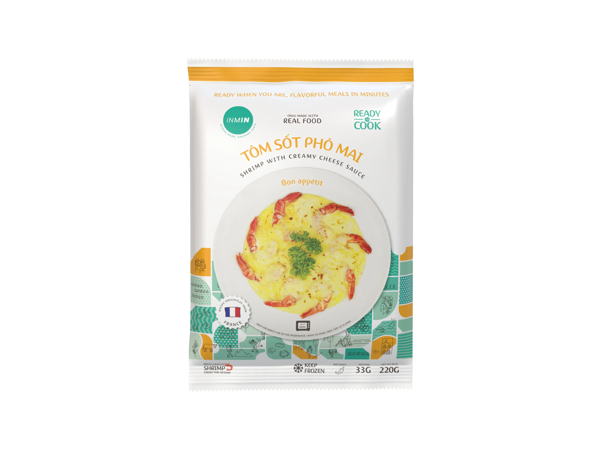 Inmin - Tôm sốt Phô mai 220g