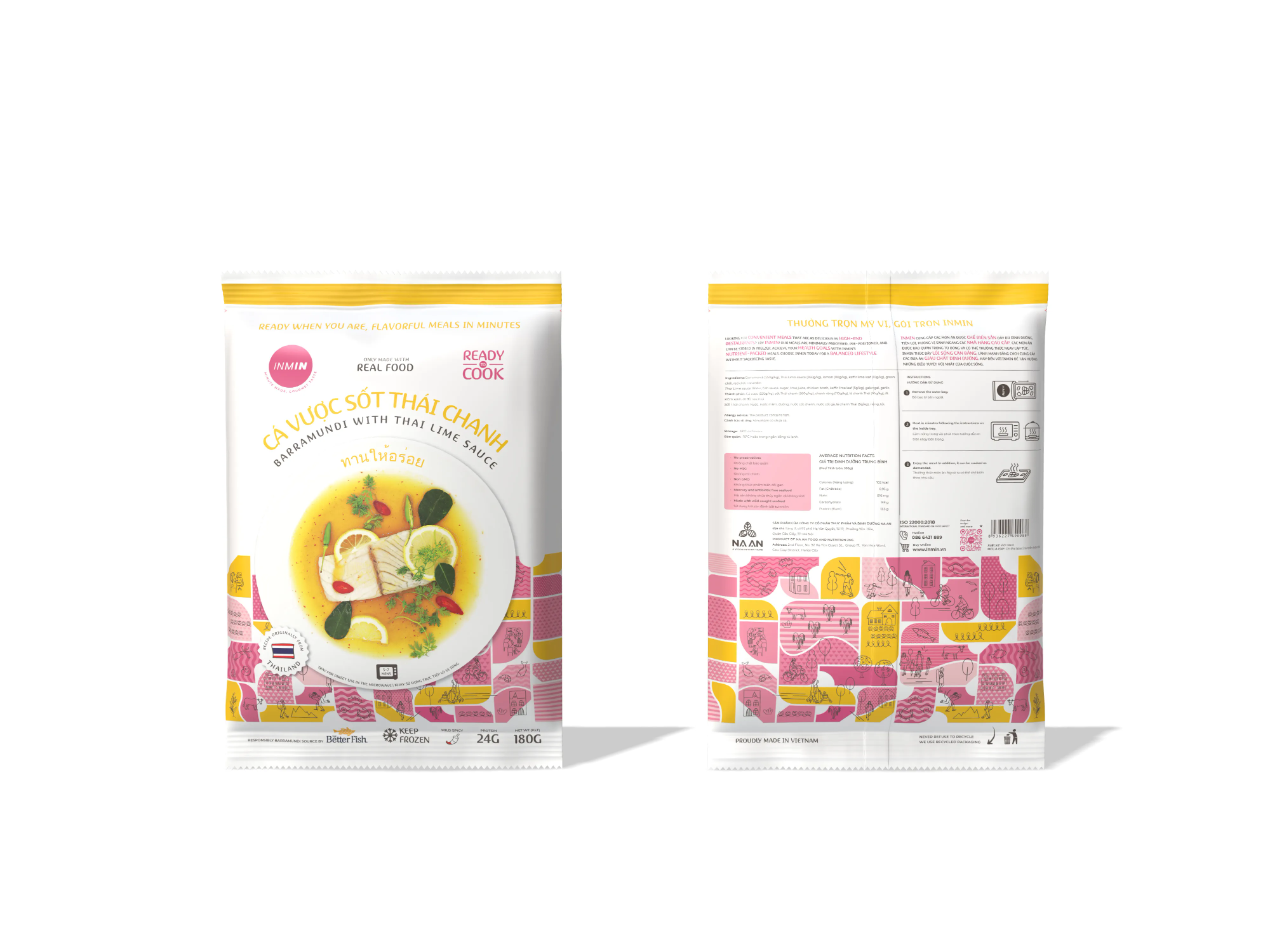 Inmin - Cá vược sốt Thái chanh 180g