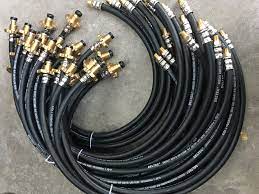 Dây đuôi heo dẫn gas cao áp Deltec Đài Loan, kết nối POL x 1/4NPT,