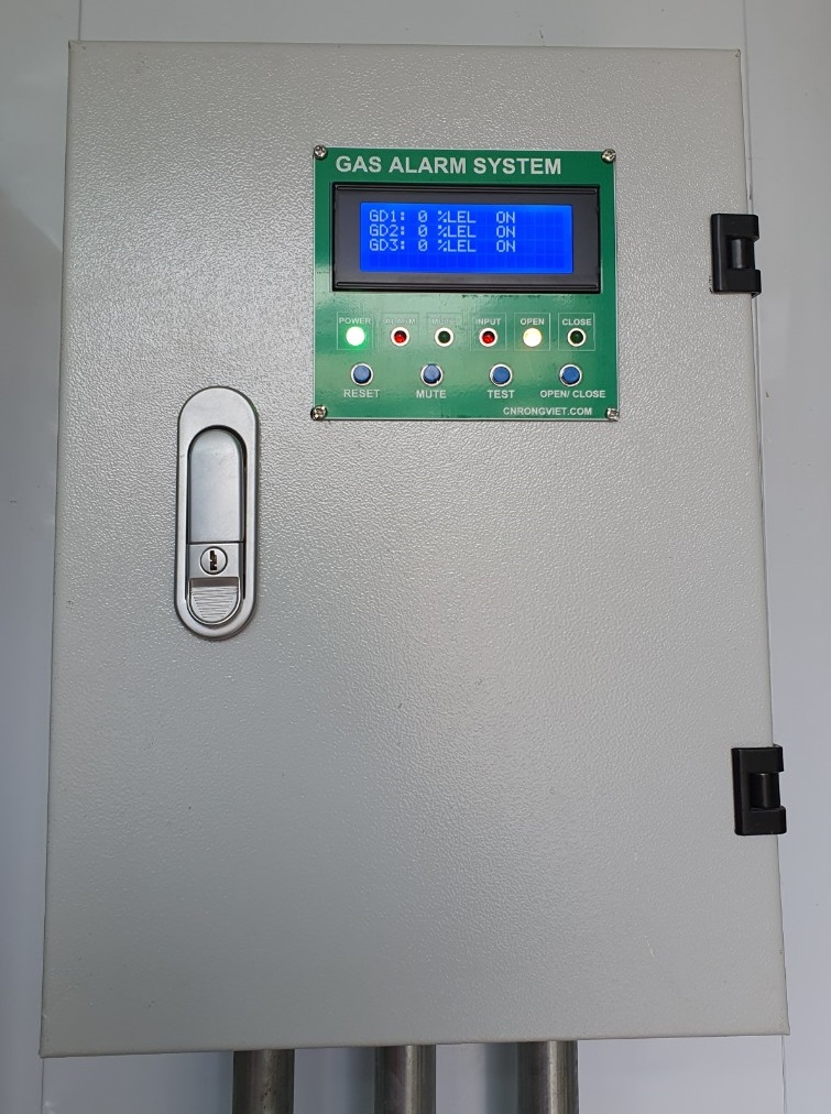 Tủ báo rò gas 3 kênh, RV-368, VIDRATEC