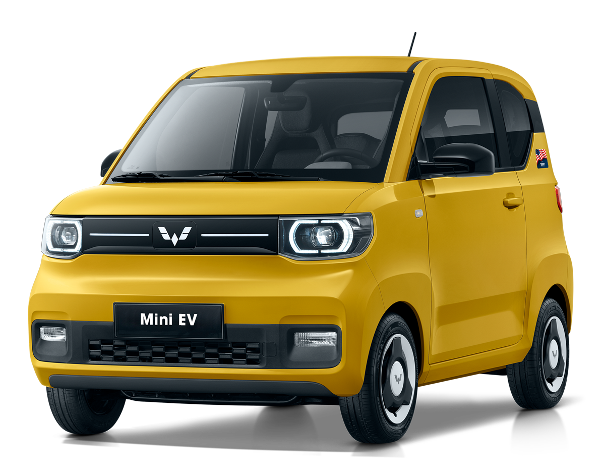 Xe điện Wuling Mini EV – LV2 ( màu Vàng chanh- nóc đen)