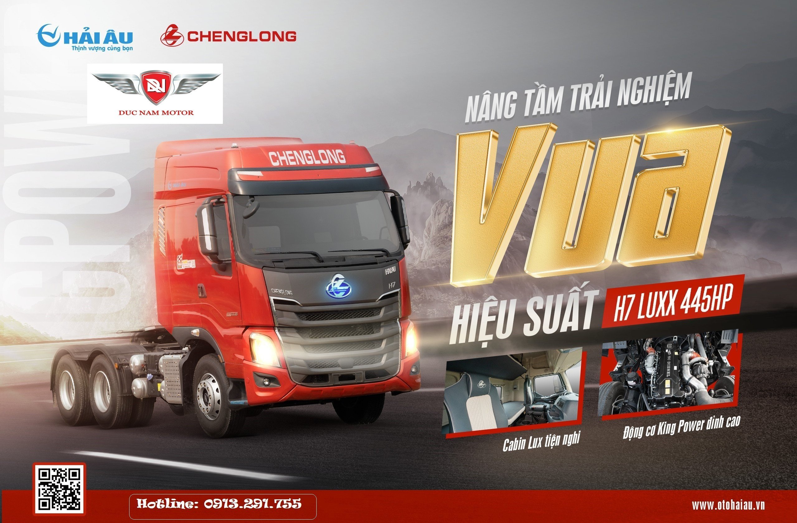 XE ĐẦU KÉO CHENGLONG 445HP LUXX ( CẦU LÁP)