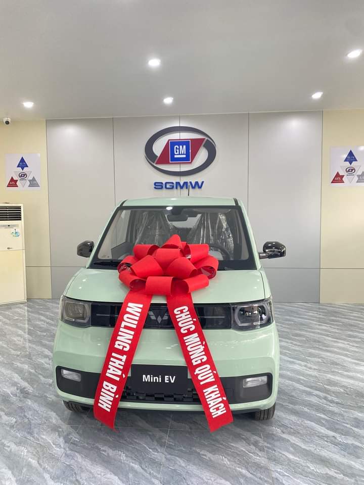 Xe điện Wuling Mini EV – LV2 ( màu xanh bơ- nóc đen)