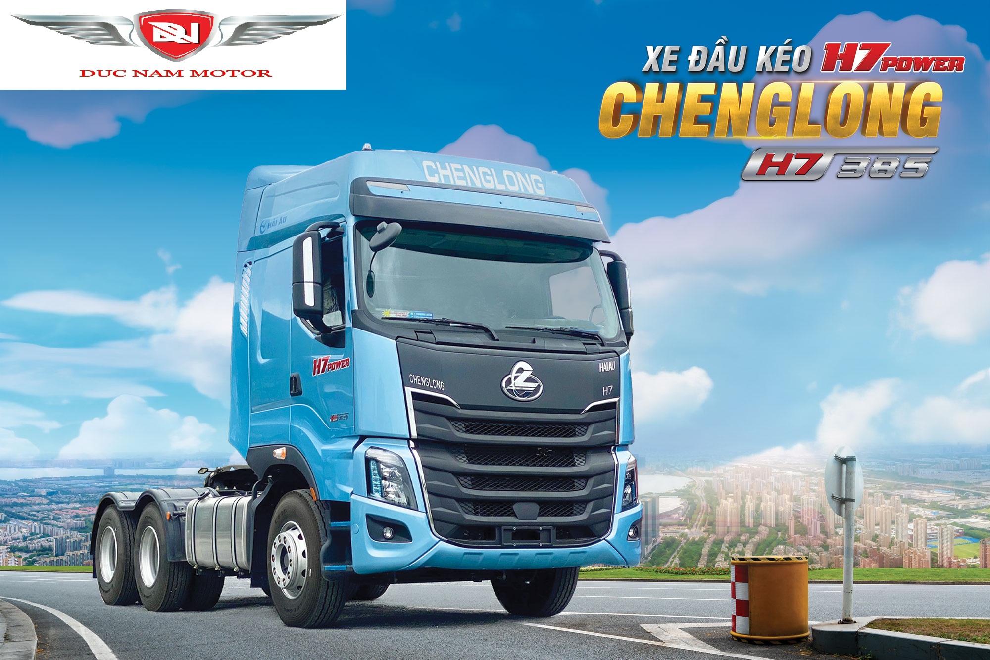 XE ĐẦU KÉO CHENGLONG 385HP- Cầu láp