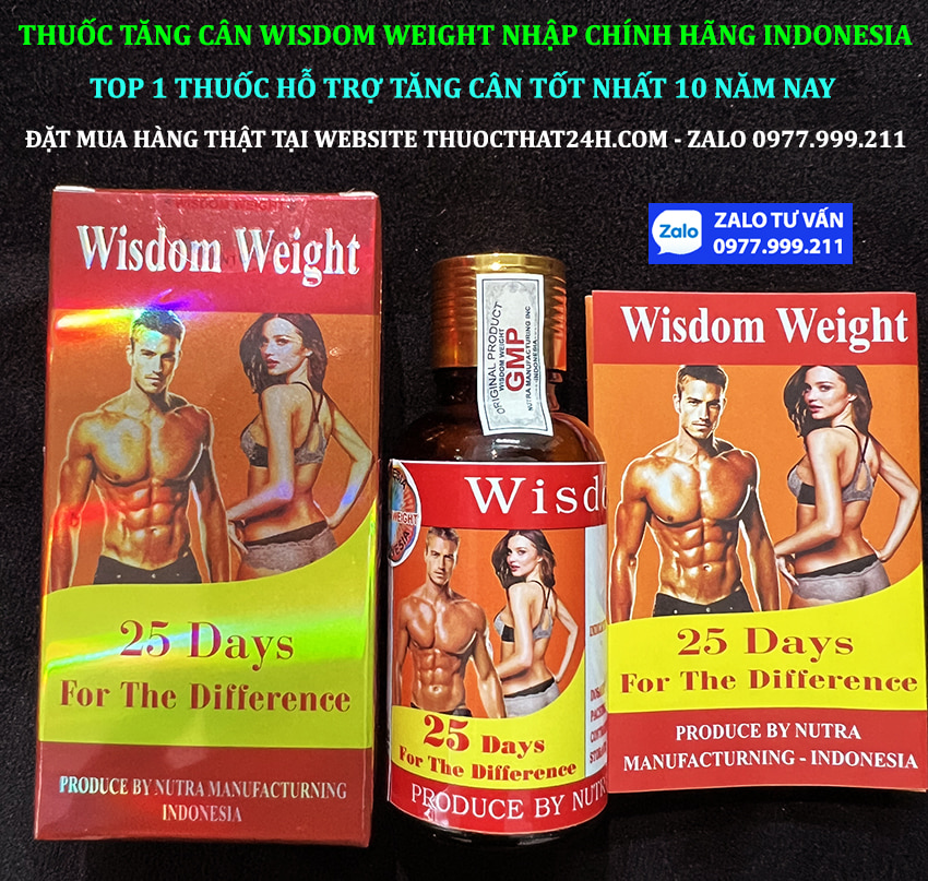 TẠI SAO THUỐC TĂNG CÂN WISDOM WEIGHT CỦA INDONESIA LẠI TỐT NHẤT HIỆN NAY