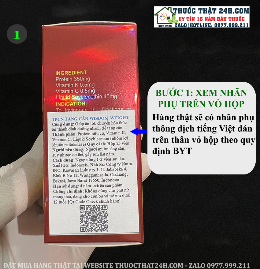 THUỐC TĂNG CÂN WISDOM WEIGHT NHẬP CHÍNH HÃNG INDONESIA - HÀNG MỚI NĂM 2024