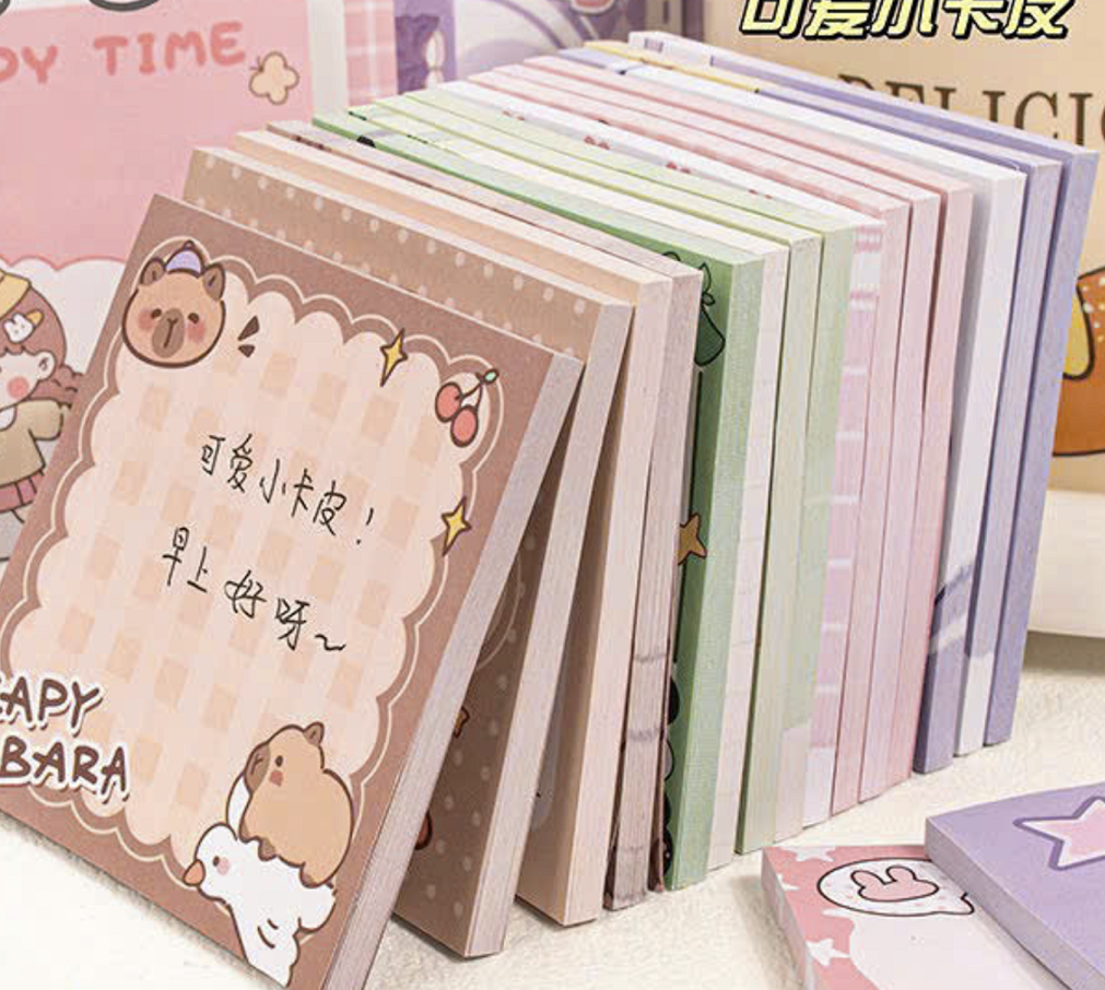 Giấy nhớ in hình cute (capybara)