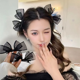 Kẹp Nơ Vải Voan Dễ Thương, Siêu Xinh Cho Nữ
