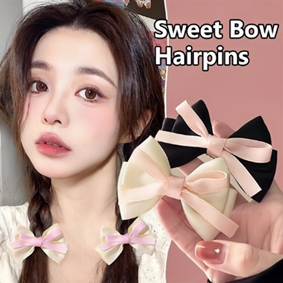 Kẹp Tóc Nơ Tiểu Thư Phong Cách Hàn Quốc
