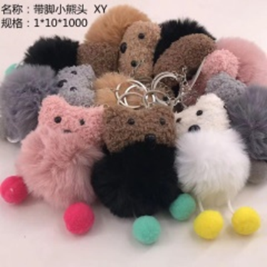 Móc treo đầu gấu kèm chân.