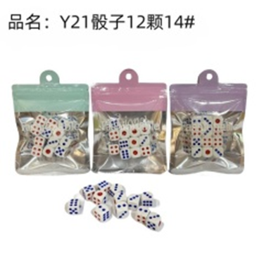 12 viên xúc xắc, mã Y21, cỡ 14#.