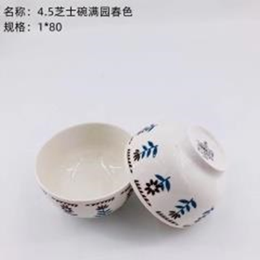 Bát sứ  4.5 inch, họa tiết "Vẻ đẹp mùa xuân."