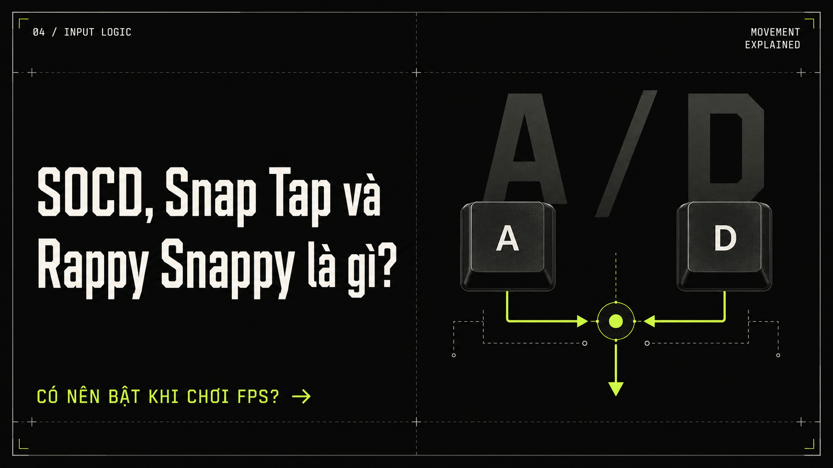 SOCD, Snap Tap Và Rappy Snappy Là Gì?