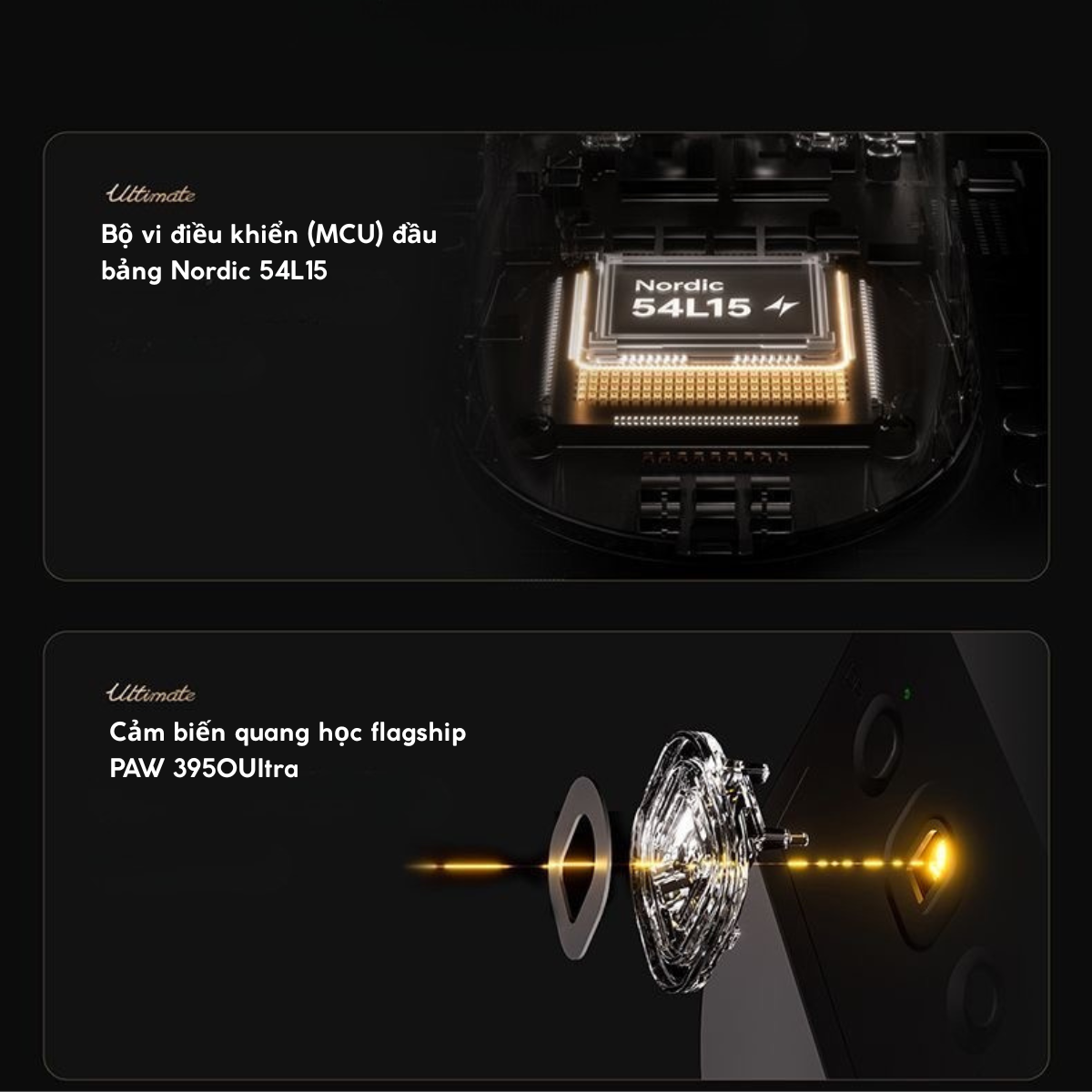Chuột Gaming ATK A9 Ultramax - Ultimate – Chuột Không Dây Nhẹ 53g, Cảm Biến PAW3950 Ultra, Polling Rate 8000Hz - Hiệu Suất Đỉnh Cao Cho Game Thủ